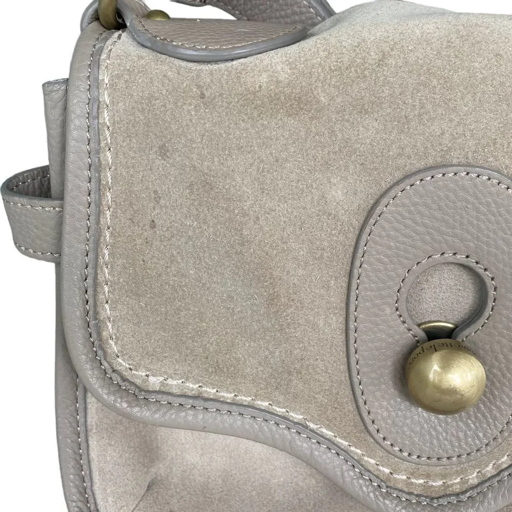 Nanette Lepore Waverly Flap Husky Crossbody Bag Stone OS - Picture 10 of 13